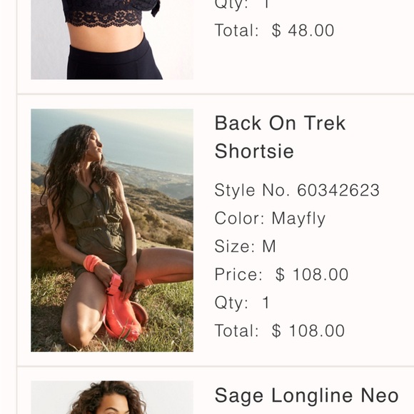 Free People Back On Trek Shortsie - Picture 5 of 5